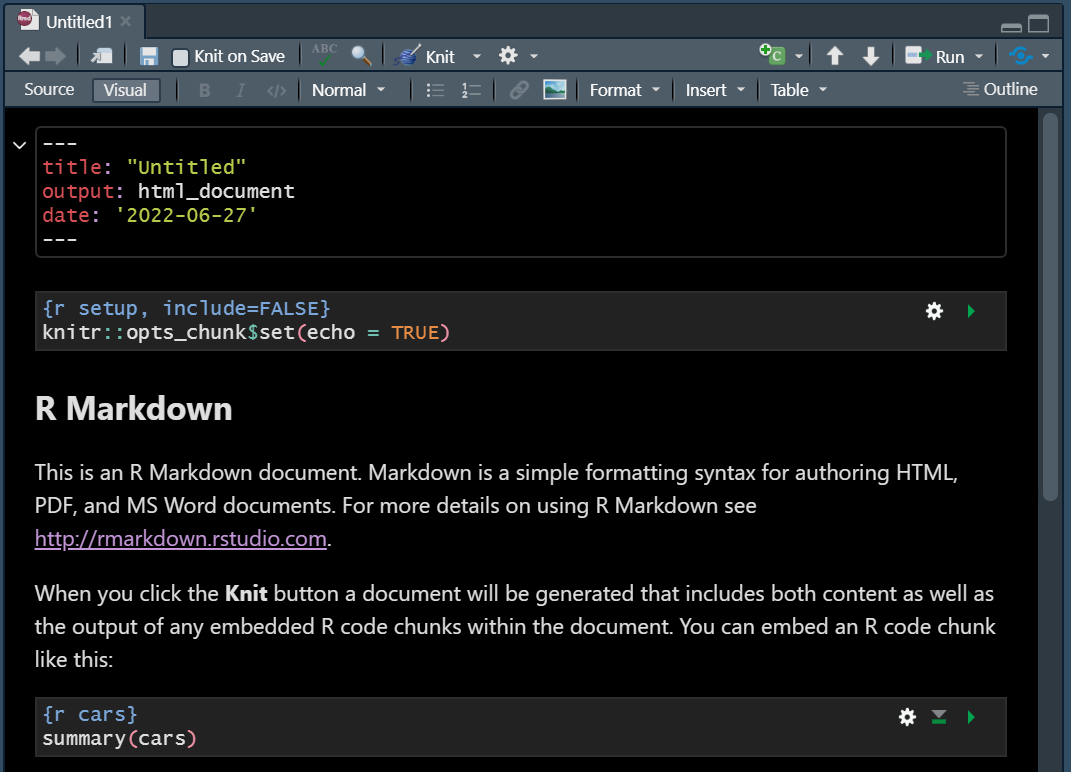 editing mode visual markdown editor